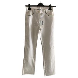 Missoni Hose 622 DC45 Weiß Baumwolle Weiß