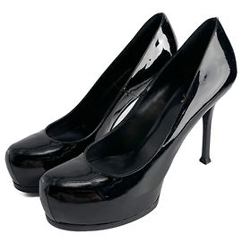 Saint Laurent Tribute Lackleder-Pumps 40 Schwarz Schwarz
