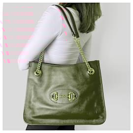 Gucci-Bolsa de ombro de couro Horsebit 2 vias vermelha-Vermelho