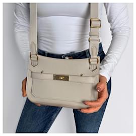 Hermès-Mini Jypsiere en cuir Clemence blanc-Blanc