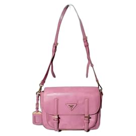 Prada-Sac à bandoulière PRADA Saffiano Lux Rose-Rose