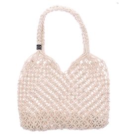 Autre Marque Bolso de hombro de ganchillo Caqui
