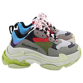 Balenciaga-Balenciaga Triple S Sneakers in Multicolor Polyester-Multiple colors