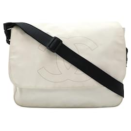 Chanel-Chanel Sports Line Rubber Coating Messenger Bag-White