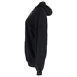 Balenciaga-Balenciaga Sponsor Logo Hoodie in Black Cotton-Black