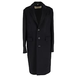 Burberry-Burberry Single-Breasted Tailored Coat in Black Coat-Black