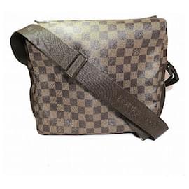 Louis Vuitton-Sac à épaule Naviglio Damier Louis Vuitton-Marron