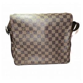 Louis Vuitton-Sac à épaule Naviglio Damier Louis Vuitton-Marron