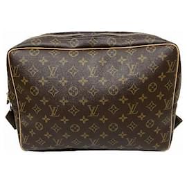 Louis Vuitton-Sac à épaule Reporter GM Monogram Louis Vuitton-Marron