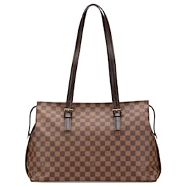 Louis Vuitton-Louis Vuitton Marron Damier Ebene Chelsea-Marron