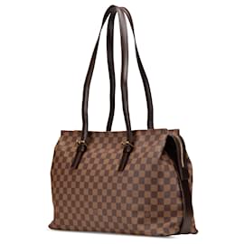 Louis Vuitton-Louis Vuitton Marron Damier Ebene Chelsea-Marron