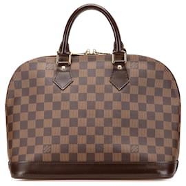 Louis Vuitton-Louis Vuitton Brown Damier Ebene Alma PM-Brown