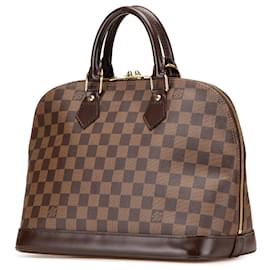 Louis Vuitton-Louis Vuitton Brun Damier Ebene Alma PM-Marron
