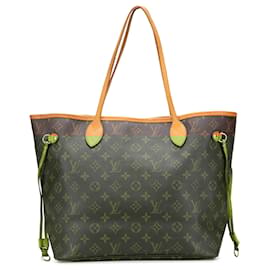Louis Vuitton-Louis Vuitton Brown Monogram Neverfull MM-Brown