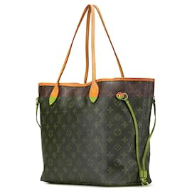 Louis Vuitton-Louis Vuitton Brown Monogram Neverfull MM-Brown
