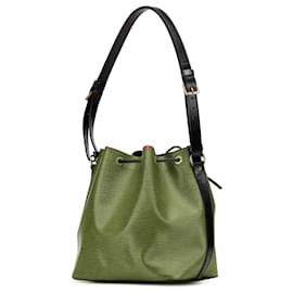 Louis Vuitton-Louis Vuitton Red Epi Petit Bicolor Noe-Black,Red