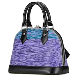Louis Vuitton-Louis Vuitton Bleu Epi Denim Alma BB-Bleu
