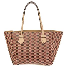 Bolsa tote de couro Moreau em bege e camelo Bege Camelo