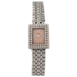 RELÓGIO VINTAGE POIRAY COM 80 DIAMANTES 21 MM QUARTZ CLÁSSICO EM AÇO Prata
