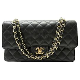 Chanel-NEUF SAC A MAIN CHANEL 11.12 TIMELESS CLASSIQUE MEDIUM CUIR NOIR HAND BAG-Noir
