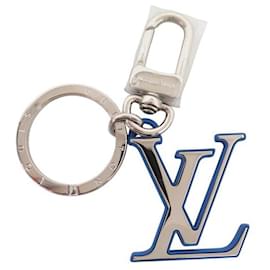 Louis Vuitton-NINE KEYCHAIN BAG JEWEL LOUIS VUITTON S00 M63601 SILVER METAL SILVER-Silvery