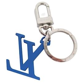 Louis Vuitton-NINE KEYCHAIN BAG JEWEL LOUIS VUITTON S00 M63601 SILVER METAL SILVER-Silvery