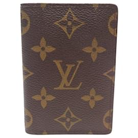 Louis Vuitton-NINE LOUIS VUITTON MONOGRAM CANVAS POCKET ORGANIZER CARD HOLDER WALLET-Brown
