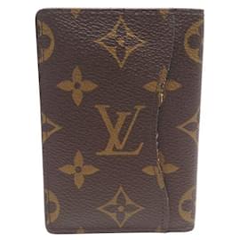 Louis Vuitton-NINE LOUIS VUITTON MONOGRAM CANVAS POCKET ORGANIZER CARD HOLDER WALLET-Brown