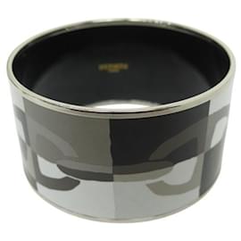 Hermès-NEW HERMES ANCHOR CHAIN EXTRA LARGE ENAMEL BANGLE BRACELET-Other