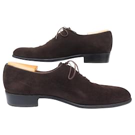 JM Weston-JM WESTON CYCLIST SHOE FLORE 402 SUEDE 10.5C 44.5 WITH INSOLES-Brown