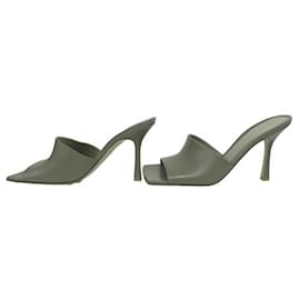 Bottega Veneta-NEW BOTTEGA VENETA KID LIPSTICK MULES 610538 39 PINK LEATHER SHOES-Pink