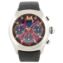 CORUM BUBBLE LUCIFER 28534020 AUTOMÁTICO 45 MM CRONÓGRAFO EDIÇÃO LIMITADA Prata
