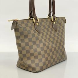 Louis Vuitton-Sac à main Louis Vuitton Damier Saleya PM-Damier ebène