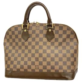Louis Vuitton-Sac à main Damier Alma Louis Vuitton-Damier ebène