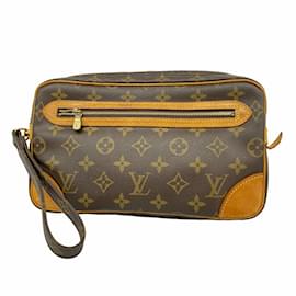 Louis Vuitton-Pochette Louis Vuitton Monogram Marly Dragonne GM-Marron
