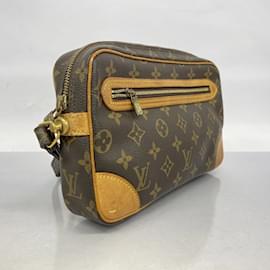 Louis Vuitton-Pochette Louis Vuitton Monogram Marly Dragonne GM-Marron