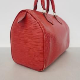 Louis Vuitton-Sac à main Louis Vuitton Epi Speedy 25-Rouge