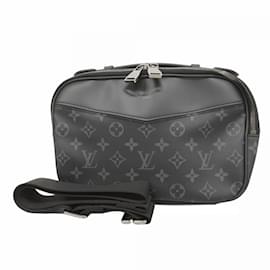Louis Vuitton-Sac à corps Monogram Eclipse Louis Vuitton-Marron,Noir