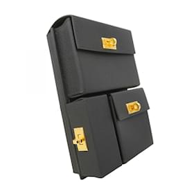 Hermès-Sac à épaule Kelly Multi Poche Hermes-Noir