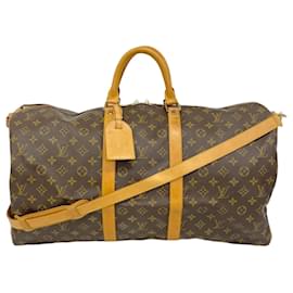Louis Vuitton-Sac Boston Monogram Keepall Bandoulière 55 de Louis Vuitton-Marron
