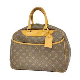Louis Vuitton-Sac à main Deauville Monogram Louis Vuitton-Marron