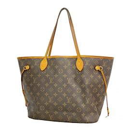 Louis Vuitton-Louis Vuitton Monogram Neverfull MM Tote Bag-Brown