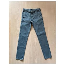 Prada-Vintage gray stretch drill pants by Prada, size 29-Dark grey