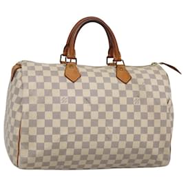 Louis Vuitton-LOUIS VUITTON Damier Azur Speedy 35 Hand Bag N41535 LV Auth PP523-Other