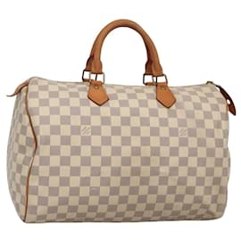 Louis Vuitton-LOUIS VUITTON Damier Azur Speedy 35 Hand Bag N41535 LV Auth PP517-Other
