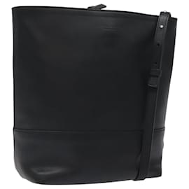 Autre Marque-BOTTEGA VENETA Shoulder Bag Leather Black Auth 122220-Black