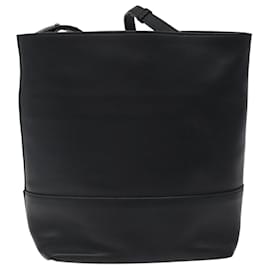 Autre Marque-BOTTEGA VENETA Shoulder Bag Leather Black Auth 122220-Black
