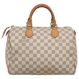 Louis Vuitton-LOUIS VUITTON Damier Azur Speedy 30 Hand Bag N41533 LV Auth PP507-Other