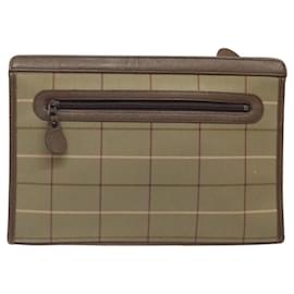 Autre Marque-BURBERRYS Nova Check Clutch Bag Canvas Beige Auth bs25648-Beige
