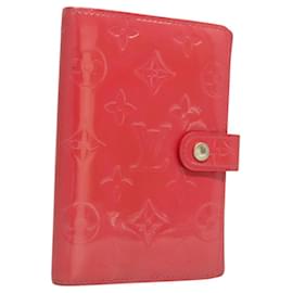 Louis Vuitton-LOUIS VUITTON Agenda PM Vernis Couverture de Planificateur de Jour Fran Boise R2101F Auth BA1771-Autre